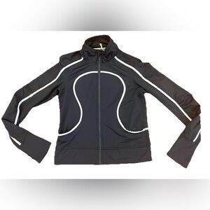 Lululemon Define Jacket Coat Training Stripe Gray Womens Small